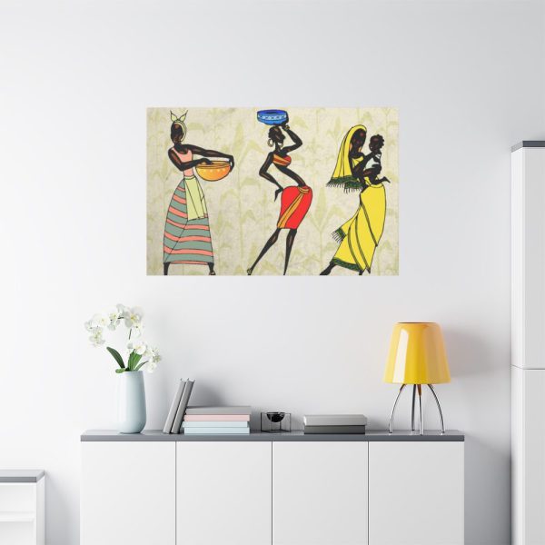 Woman Ethic African People Standard Canvas