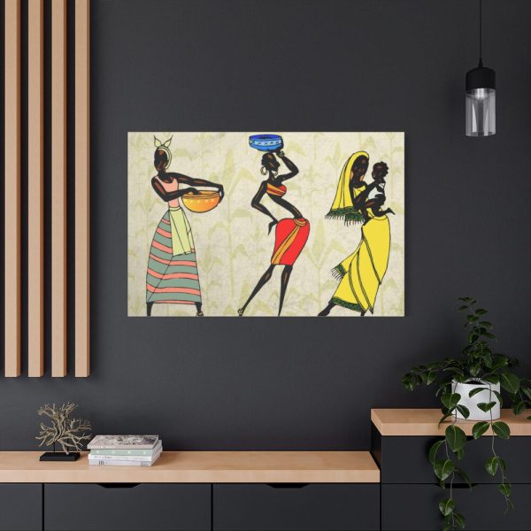 Woman Ethic African People Standard Canvas