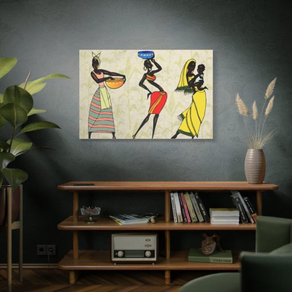 Woman Ethic African People Standard Canvas