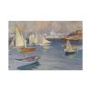 91638-326.jpg The Nyländska Jaktklubben Harbour in Helsinki by Albert Edelfelt Standard Canvas