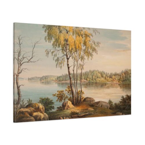91638-330.jpg Lakeside View Near Träskända Manor, by Magnus Von Wright Standard Canvas