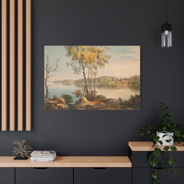 Lakeside View Near Träskända Manor, by Magnus Von Wright Standard Canvas