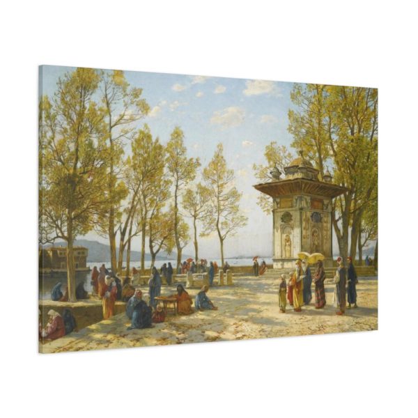 91638-355.jpg La fontana by Hermann Corrodi Standard Canvas