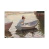 Woman in a Rowing Boat by Albert Edelfelt Standard Canvas