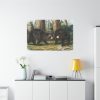 91638-42.jpg American Black Bears by John Woodhouse Audubon Standard Canvas
