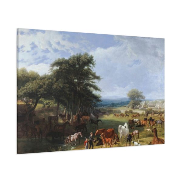 91638-50.jpg Lord Rivers's Stud Farm by Jacques-Laurent Agasse Standard Canvas