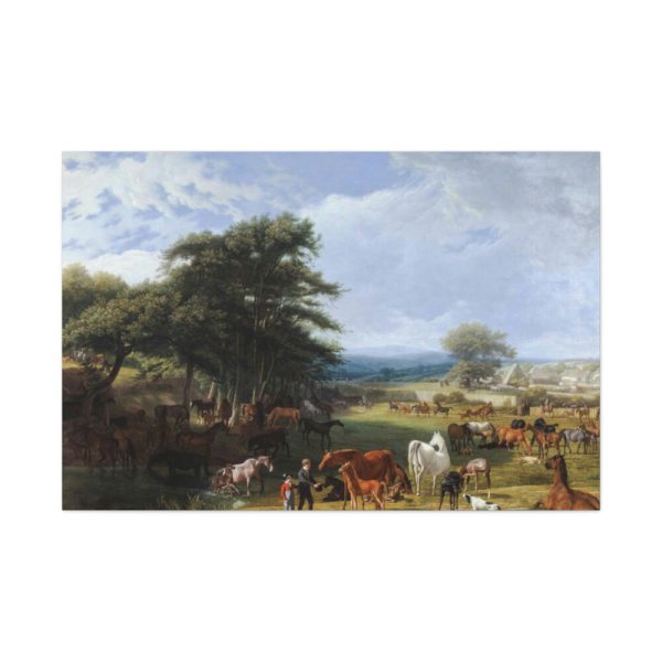 91638-51.jpg Lord Rivers's Stud Farm by Jacques-Laurent Agasse Standard Canvas