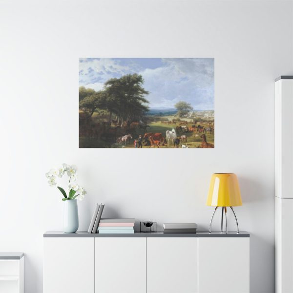 91638-52.jpg Lord Rivers's Stud Farm by Jacques-Laurent Agasse Standard Canvas