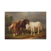 Horses after Carl Wahlbom by Magnus Von Wright Standard Canvas