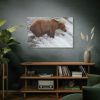 91638-74.jpg Grizzly Bear In National Park Standard Canvas