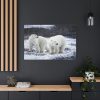 91638-83.jpg Polar Bears Walking Together Standard Canvas
