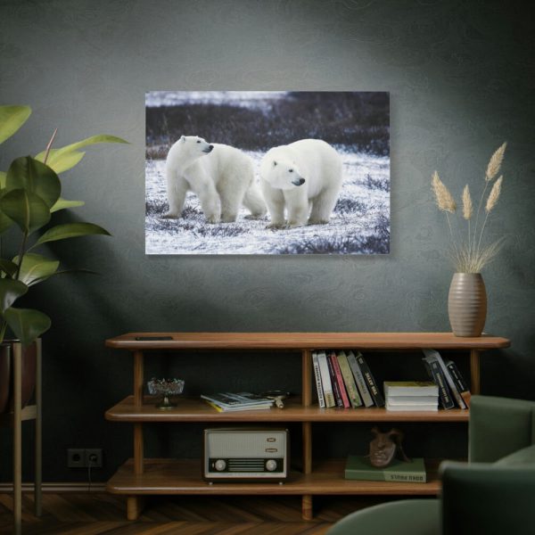 91638-84.jpg Polar Bears Walking Together Standard Canvas