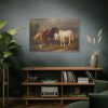 Horses after Carl Wahlbom by Magnus Von Wright Standard Canvas