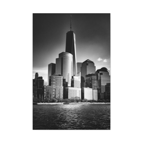 91655-116.jpg City Building Black and White Tower Skyscraper Standard Canvas