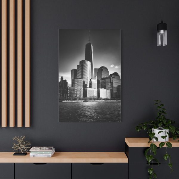 91655-118.jpg City Building Black and White Tower Skyscraper Standard Canvas