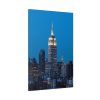 Empire State Building and Skyscrapers With Lights Standard Canvas