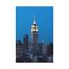 Empire State Building and Skyscrapers With Lights Standard Canvas