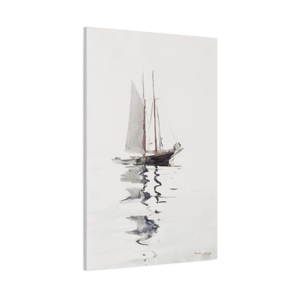91655-145.jpg Two–Masted Schooner With Dory by Winslow Homer Standard Canvas