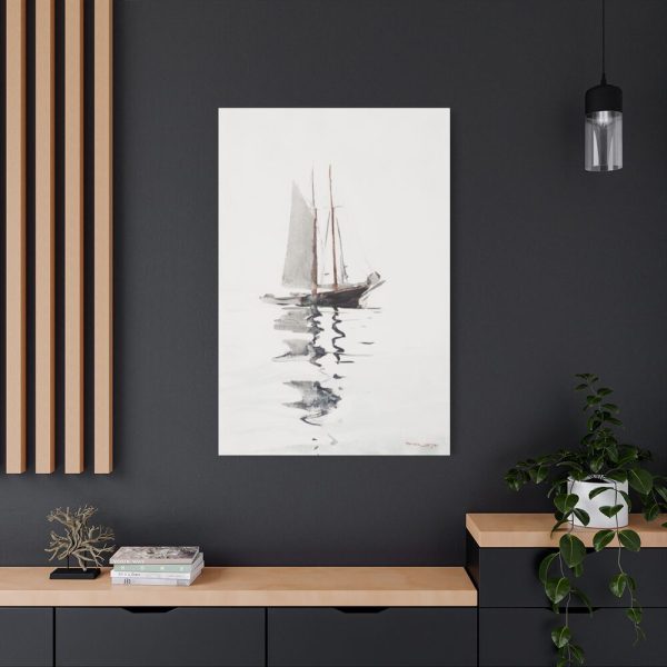 91655-148.jpg Two–Masted Schooner With Dory by Winslow Homer Standard Canvas