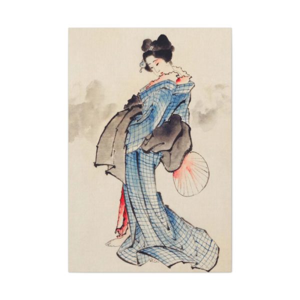 91655-166.jpg Woman Wearing Kimono by Katsushika Hokusai Standard Canvas