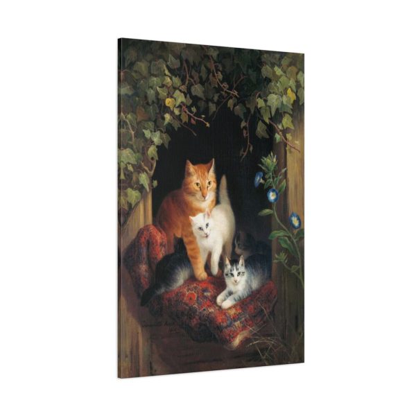91655-175.jpg Cat with Kittens by Henriëtte Ronner Standard Canvas