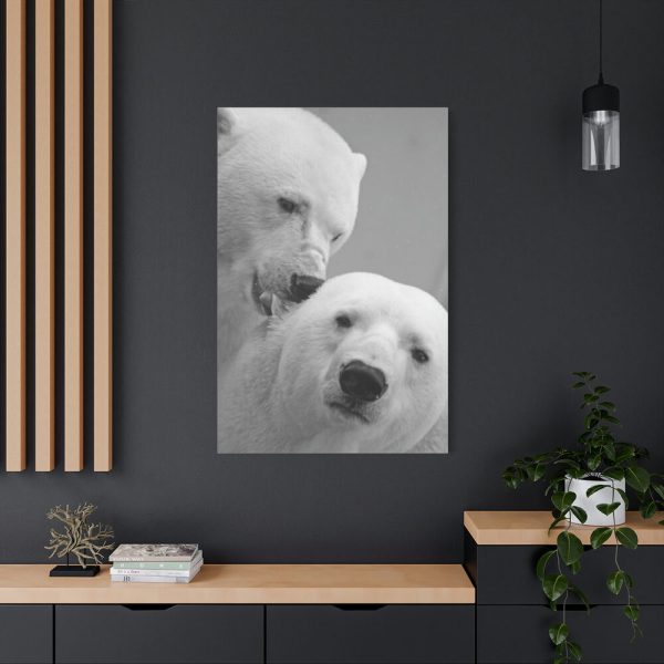 91655-18.jpg Polar Bears in the Winter Standard Canvas