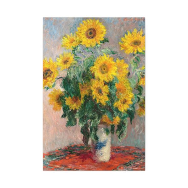 91655-191.jpg Bouquet of Sunflowers by Claude Monet Standard Canvas