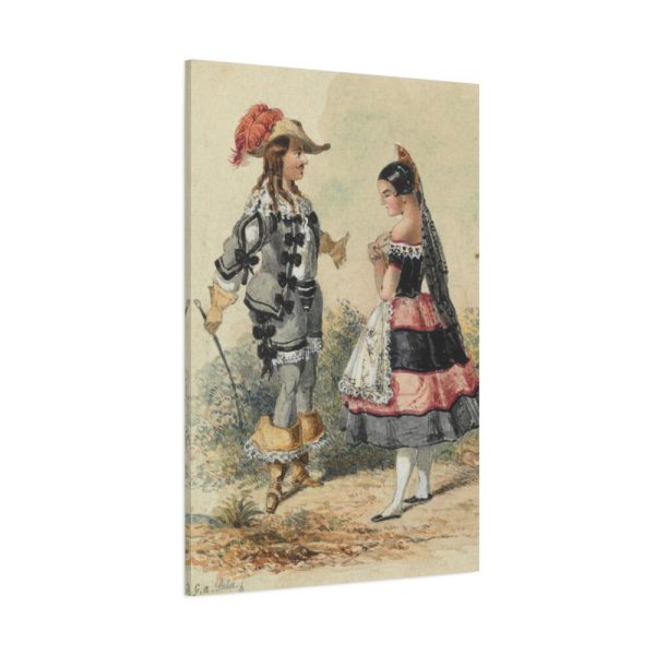 91655-205.jpg Cavalier and Maid in Spanish Costume Standard Canvas