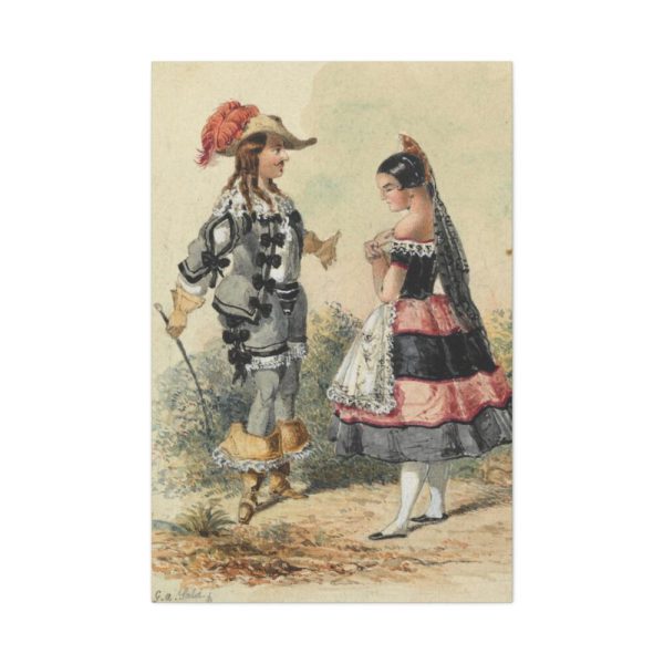 91655-206.jpg Cavalier and Maid in Spanish Costume Standard Canvas