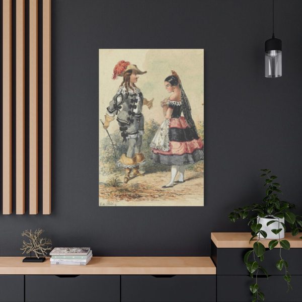 91655-208.jpg Cavalier and Maid in Spanish Costume Standard Canvas