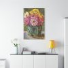 91655-22.jpg Still Life with Zinnias in a Green Jar by Floris Verster Standard Canvas