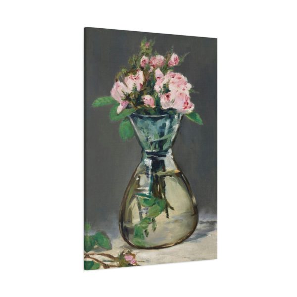 91655-30.jpg Moss Roses in a Vase by Edouard Manet Standard Canvas