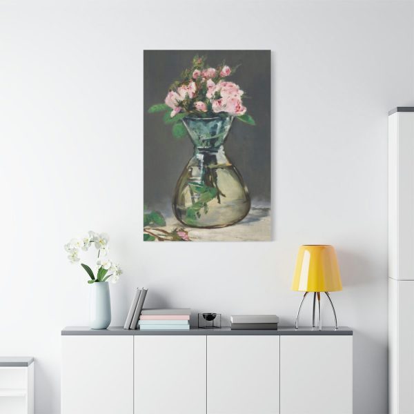 91655-32.jpg Moss Roses in a Vase by Edouard Manet Standard Canvas