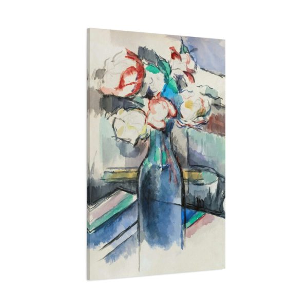 91655-5.jpg Roses in a Bottle by Paul Cézanne Standard Canvas