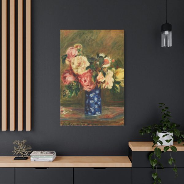 91655-53.jpg Bouquet of Roses by Pierre-Auguste Renoir Standard Canvas