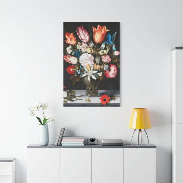 91655-57.jpg Flowers in a Glass by Ambrosius Bosschaert Standard Canvas