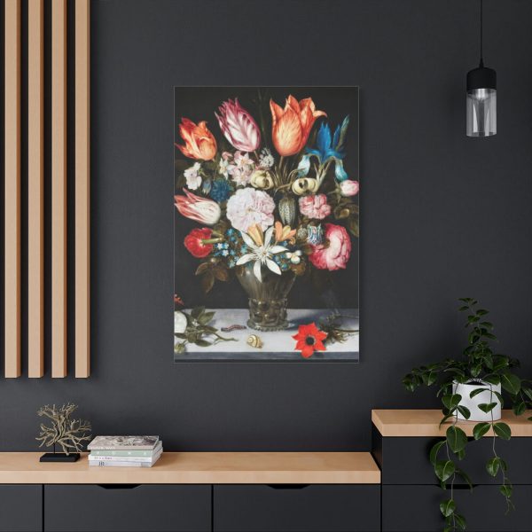 91655-58.jpg Flowers in a Glass by Ambrosius Bosschaert Standard Canvas