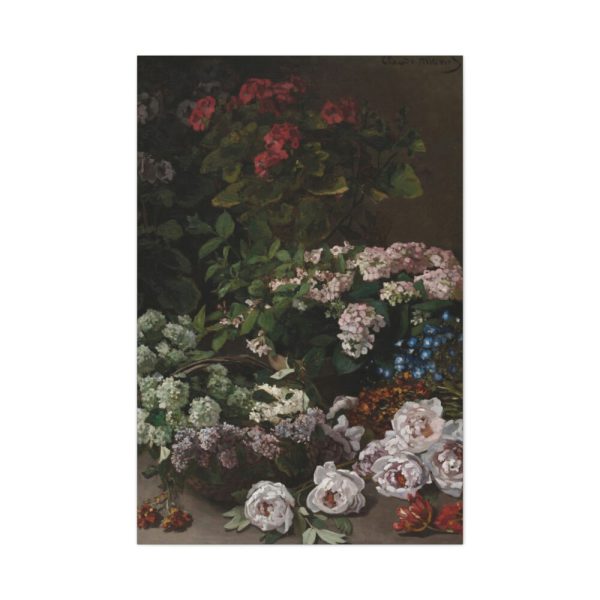 91655-61.jpg Spring Flowers by Claude Monet Standard Canvas