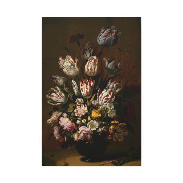 91655-66.jpg Still Life With Flowers by Hans Bollongier Standard Canvas
