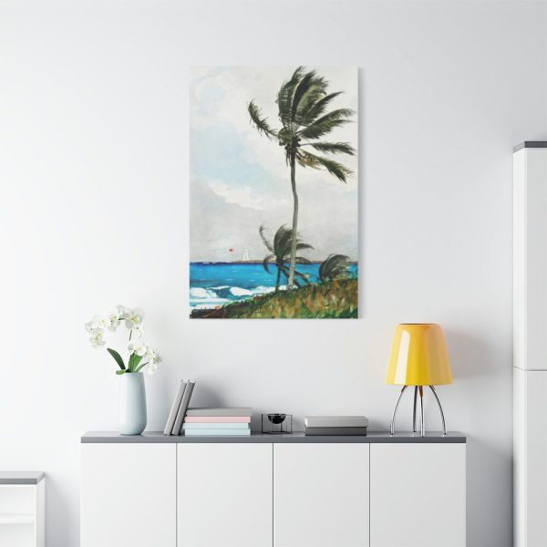 91655-97.jpg Palm Tree, Nassau by Winslow Homer Standard Canvas