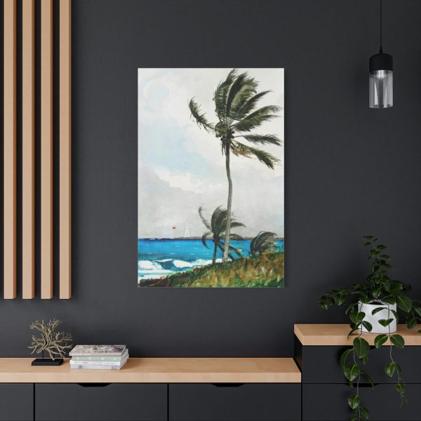 91655-98.jpg Palm Tree, Nassau by Winslow Homer Standard Canvas