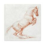 A Prancing Horse, Facing Right by George Stubbs Standard Canvas - Image 2