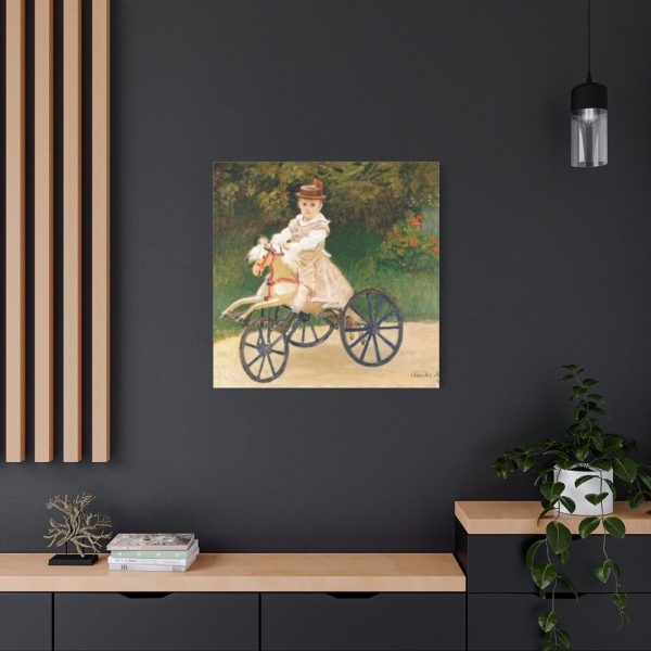 91663-103.jpg Jean Monet on His Hobby Horse by Claude Monet Standard Canvas