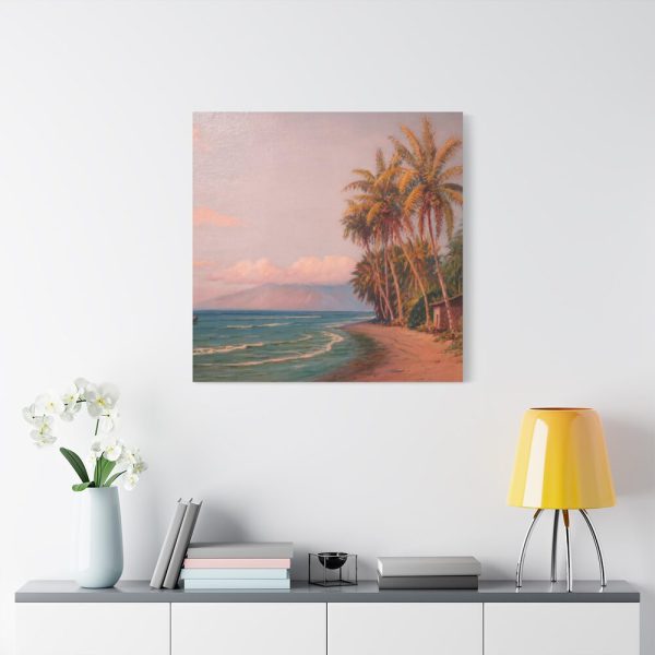 91663-122.jpg Lahaina Beach West Maui by D. Howard Hitchcock Standard Canvas