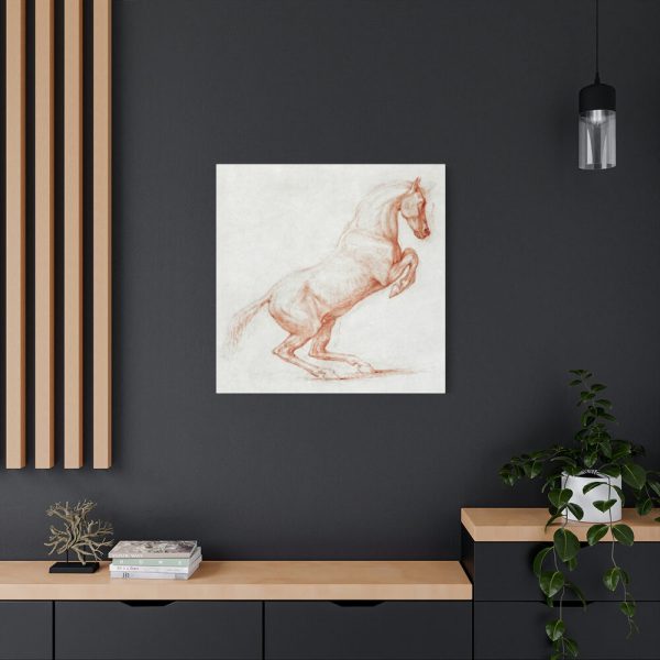 91663-3.jpg A Prancing Horse, Facing Right by George Stubbs Standard Canvas
