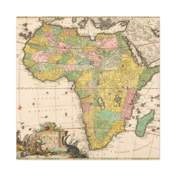 Kaart van Afrika by Carel Allard Standard Canvas
