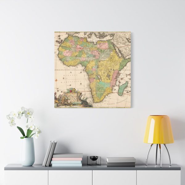 Kaart van Afrika by Carel Allard Standard Canvas