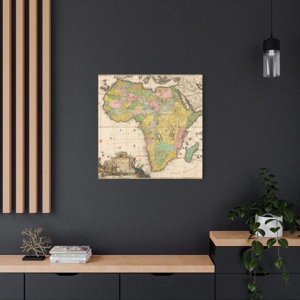 Kaart van Afrika by Carel Allard Standard Canvas