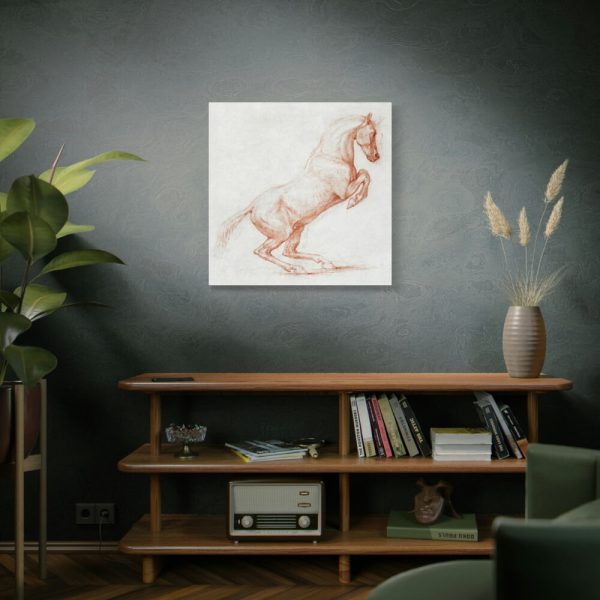 91663-4.jpg A Prancing Horse, Facing Right by George Stubbs Standard Canvas