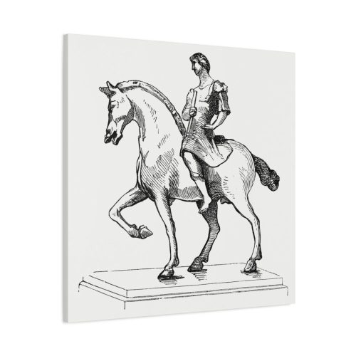 91663-45.jpg Man on a Horse by Gazette Des Beaux-Arts Standard Canvas